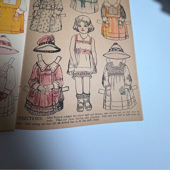 SAALFIELD DOLLIES TO PAINT CUT OUT & DRESS DOLL BOOK UNCUT - Picture 6 of 10